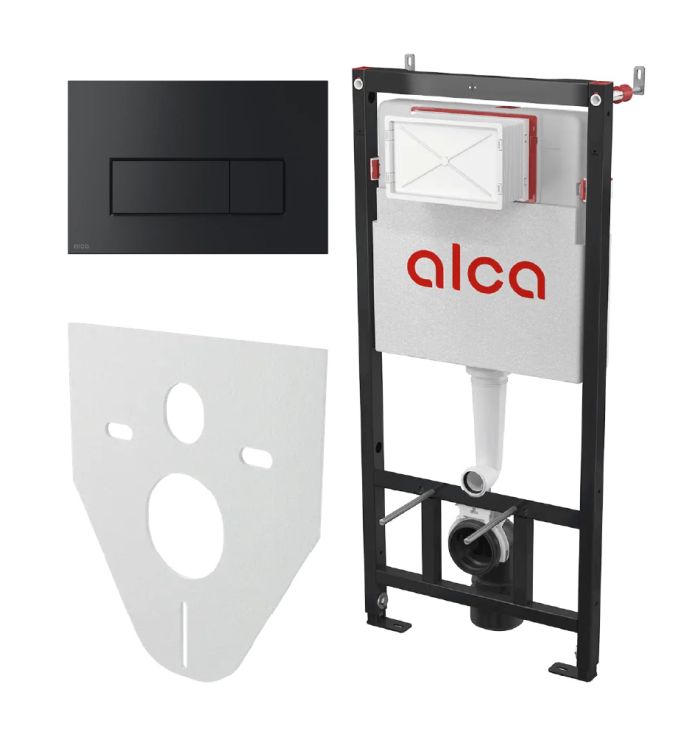 Інсталяція Alca Plast AM101/1120 з панеллю змиву M578 і прокладкою M91 Комплект 4в1