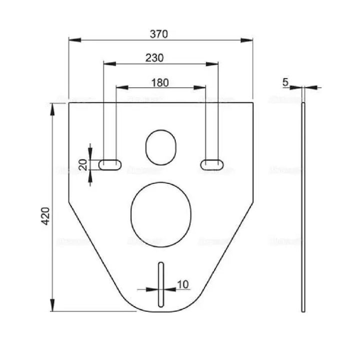 Інсталяція Alca Plast AM101/1120 з панеллю змиву M678 і прокладкою M91 Комплект 4в1