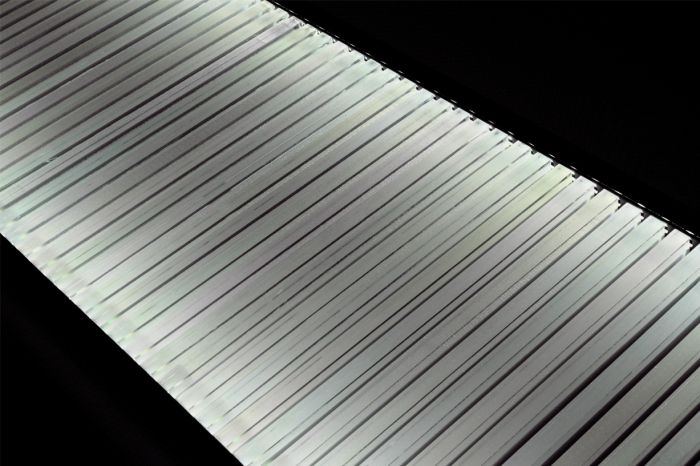 Конвектор внутрішньопідлоговий Teplowatt 2500х265 LUX чорно-білий