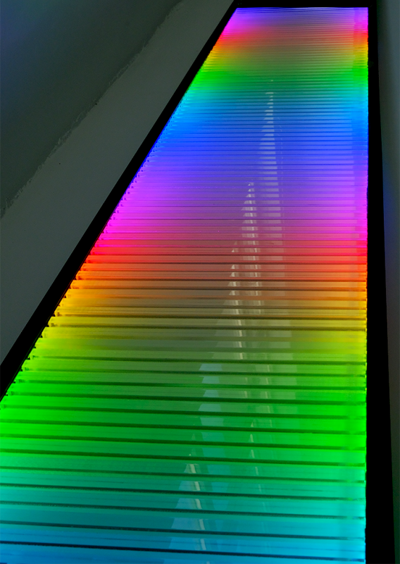 Конвектор внутрішньопідлоговий Teplowatt 2500х265 LUX чорно-білий