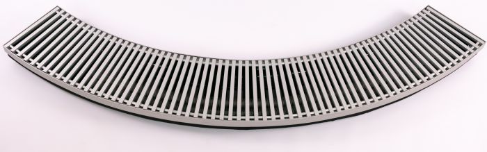 Конвектор внутрішньопідлоговий радіусний Teplowatt 3500х200 Eco сірий