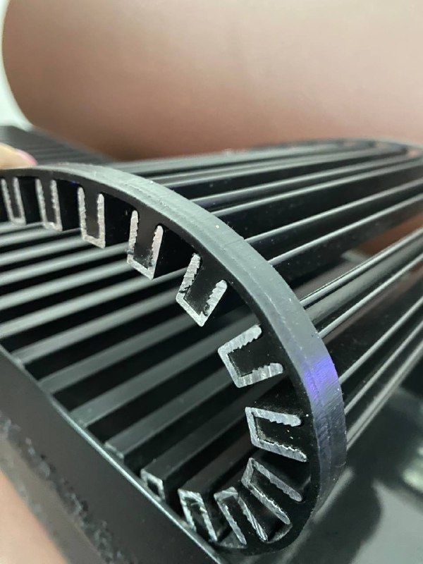 Решітка алюмінієва кольору RAL для конвектора Teplowatt 800х200 з висотою 10 мм