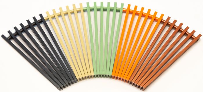 Решітка алюмінієва кольору RAL для конвектора Teplowatt 800х200 з висотою 10 мм