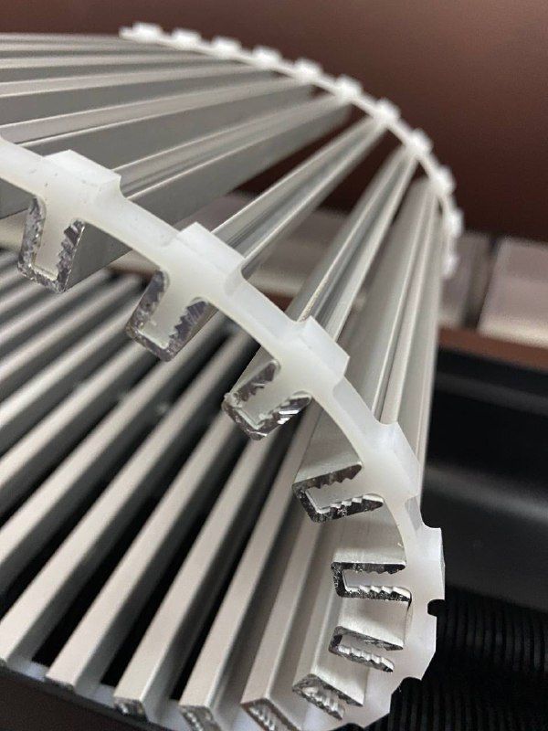 Решітка алюмінієва для конвектора Teplowatt 1250х200 з висотою 10 мм