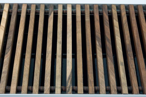 Решітка дерев'яна для конвектора Teplowatt Горіх 500х200 з висотою 16 мм